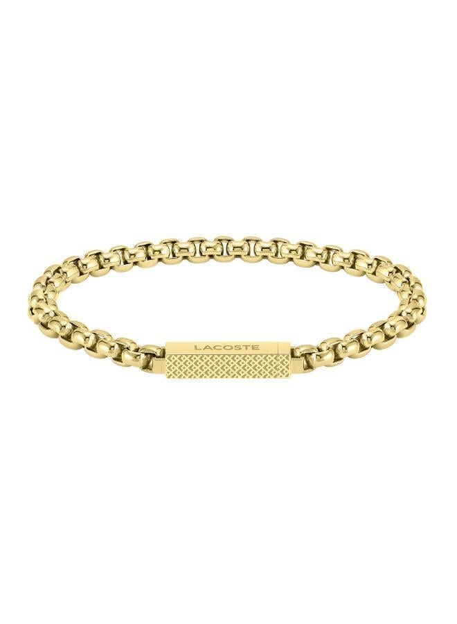 LACOSTE L'Essentiel Collection Chain Bracelet For Men In Yellow Gold - 2040124S - Image 1